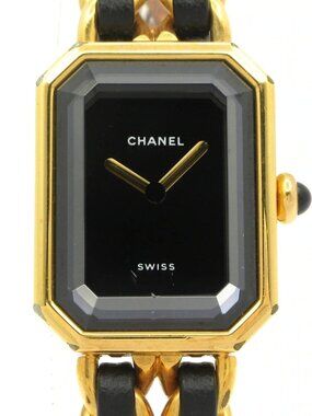 CHANEL Premiere H0001 Gold Black Women's Wrist Watch